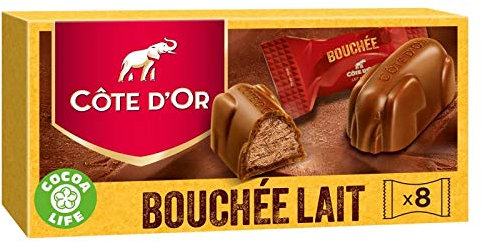 CÔTE D'OR - Chocolat Bouchée Lait 200G - Trois Articles