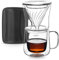 TaiLake Coffee Self Brewing Cup - Perfect for Single Serve Coffee - Experience the Art of One Cup Pour Over Coffee Maker(Vortex Filter Set)