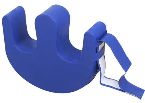 Keeplus Elderly Anti-Pressure Easy Roller Pillow, Patient Drehen Gerät U-förmigen Kissen PU-Leder Patienten Shift Pflege-Tool, Drehvorrichtung für Patienten, Drehhilfe für Ältere Menschen (Blau)