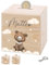 Bärenfreunde® - Personalisierte Spardose Kinder aus Holz mit Metallschloss - Spardose mit Namen mit kinderfreundlichem UV-Druck zum Sparen für Kinderträume (Bär)