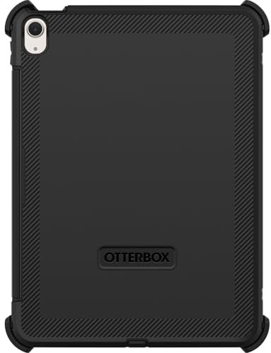 OtterBox Defender Hülle für iPad Air 11 (2024) & iPad Air 10.9 (2022/2020), ultrarobuste Schutzhülle mit integriertem Displayschutz, 2X nach Militärstandard getestet, Schwarz