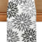 Dahlien Pinnata Blume Tischläufer, Leinen Geometrische Dekoration für Zu Hause Saisonnal Bauernhaus Tischläufer, Tisch Dekoration für Küche, Esszimmer, Hochzeit, Urlaub Party, 13×70inches