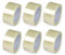 Paketklebeband 6 Rollen, 50 mm x 66 m, transparent, Hot-Melt-Kleber | reißfestes Packband, hoher Klebkraft zum Verpacken von Paketen & Versandschachteln | leicht abrollend, Umzug, Industrie-Qualität