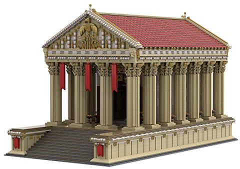 BlocteckToy MOC Klemmbausteine Römische Tempel Modell, 20179 Teile Groß Architecture Haus WeltberüHmtes Gebäude Set