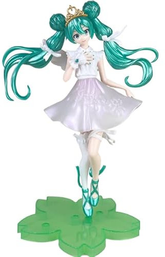 REOZIGN Hatsune Figurine Hatsune Angel Rapunzel Figurine 20cm/7.9inch PVC Handmade Anime Game Character Model Statue Crafts Gift (b)