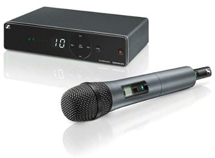 Sennheiser XSW 1-825-E Sistema inalámbrico de micrófonos todo en uno para cantantes y presentadores | Cápsulas de micrófono Evolution, antenas integradas y hasta 10 canales compatibles (507112)
