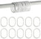 Armo® 24 x Plastic C Shaped Shower Curtain Hooks White Bathroom Rod Shower Hooks Rings 24 Pack