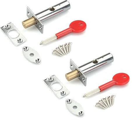 Einsteckschloss mit Sternschlüssel, Kupferkerne, Hardware, Rohr, Schloss, 2 Stück