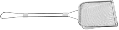 IMIKEYA Espumadera de Acero Inoxidable con Malla Fina y Mango Colador Ligero y Ergonómico para Cocina Utensilio Resistente para Freír y Escurrir Alimentos