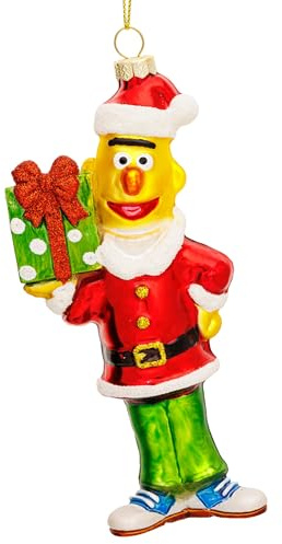 SIKORA Bert Sesamstraße Glas Weihnachtskugel Deko Anhänger Christbaumschmuck Ornament - Sereno x Sikora - LI007