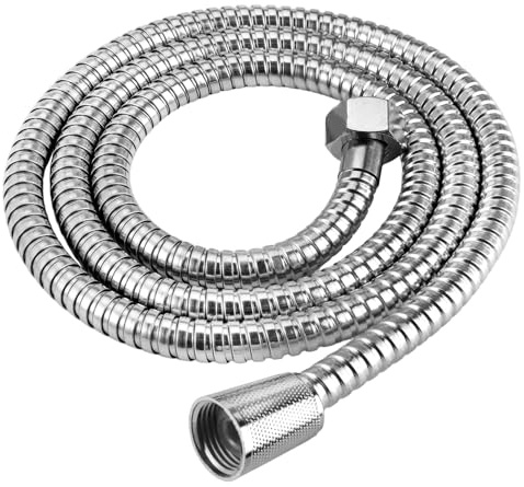 1,5m Edelstahl Ersatz Hochdruck-Duschrohr Knickschutz Brauseschlauch, Ersatz Weich Flexible Duschschlauch, Duschschlauch mit Doppelter Klemmung, Brauseschlauch, Schlauch Dusche, für Badezimmer