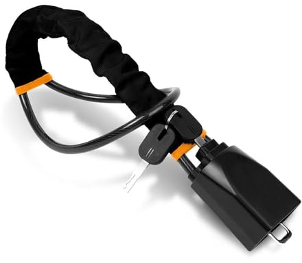 AWCYRHI Steering Wheel Lock, for Hyundai Kona EV 2019 2020 2021 2022 2023 Car Steering Wheel Locks,Car Steering Wheel Lock Anti-Theft Device, High Visibility, Quick Install,Black