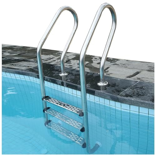 Poolleiter-Handlauf, Edelstahl-Konstruktion, unterstützt bis zu 250 kg, Schnellmontage-Basis, ideal für Wasserparks im Innen- und Außenbereich