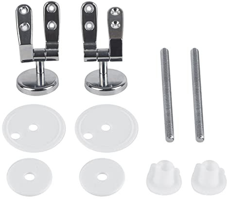 Yosoo Toilettensitz-Scharnier-Set, Reparatur-Ersatzwerkzeuge mit Muttern und Unterlegscheiben