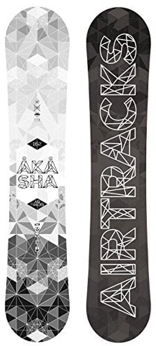Airtracks Herren Snowboard Akasha Hybrid Rocker Wide | Hybrid Rocker, Directional Twin, All-Terrain Flex, extrudierter Belag – All Mountain, Freestyle und Freeride