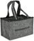 com-four® Flaschentasche - Filztasche mit Henkeln für Getränke - Getränkehalter aus Filz für 6 Flaschen - Faltbarer 6er-Träger für Flaschen bis 0,5 l - Herrenhandtasche (01 Stück - Herrenhandtasche)