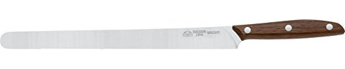 DUE CIGNI - Linea 1896 - Coltello per Prosciutto Largo CM 26 - Lama in Acciaio INOX 4116 e Manico in Legno di Noce