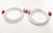 QED Profile 79 Strand White Speaker Cable 4 Metre Pair, Two Cables Terminated With Gold Plated 4mm Banana Plugs On All Ends 8 Plugs In Total