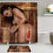 LISNIANY Duschvorhang Badezimmermatten Set，Bild des perfekten Körpers sexy nackte Frauen，rutschfeste Badematte und wasserdichter Duschvorhang Badezimmer