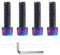 DAZISEN Tornillos de Bicicleta - 5 Piezas Tornillos de Bicicleta de Montaña MTB de Resistencia a Corrosión, M5*17