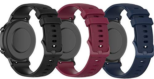 Compatible con Umidigi Uwatch 3/Umidigi UFit/Umidigi Uwatch GT, correa de repuesto de silicona, suave y cómoda para Umidigi Uwatch 3/Umidigi Uwatch GT, reloj inteligente de 19 mm, accesorios
