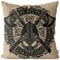 VOID Wikinger Helm Wappen Kissenbezug Kissenhülle Sofakissen Kissen Deko Outdoor-Kissen Dekokissen, Kissen Größe:60 x 60 cm