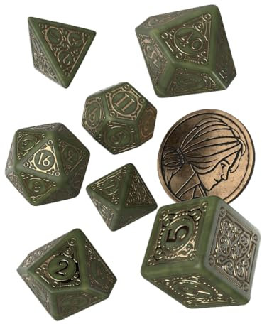 Q-Workshop QWOWTR4M - The Witcher Dice Set: Triss - The Fourteenth of the Hill (7), grün