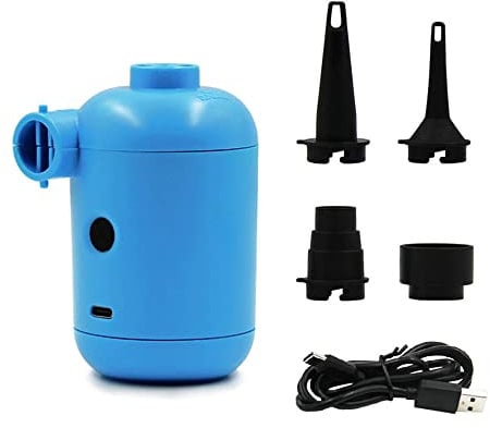 Namvo Electric Air Pump, Portable USB Mini Electric Air Pumps Camping Fast Inflator and Deflate with 4 Inflator Nozzles for Mattress, Pool,Outdoor Pool, Inflatable Boat