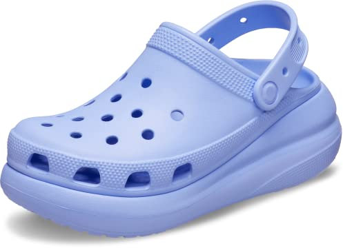 Crocs Unisex-Adult Classic Crush Clogs | Platform Shoes, Moon Jelly, 7 UK Men / 8 UK Women, 7 UK Men/ 9 UK Women