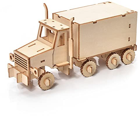 Little Story Holz Puzzle-pädagogisch Für Modellbau 3D-Modell Set Do Self LKW Für Kinder Erwachsene