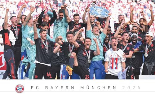FC Bayern München 2024 Wand-Kalender - Fußball-Kalender - Fan-Kalender - 60x50 - Sport