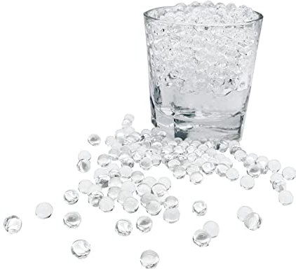 KONFEN Perlas de Agua, 20000 Bolas de Gel Transparentes, 100g Bolas Hidrogel Perlas de Gel Bolitas No Tóxico Water Beads para Planta Flores Decoración (Transparentes)