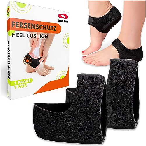 SULPO 1 Paar Fersensporn Einlagen - orthopädisch Silikon Fersenschutz für schuhe - Fersenpolster Fersensporn - Einlegesohlen Gel Fersensporn - Fersensporn Socken 36-39