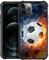 DAIZAG Case Compatible with for iPhone 11 Pro Max Ice Fire Soccer Phone Case Shockproof Soft TPU Phone Case for Boy Men Gift Case for iPhone 11 Pro Max