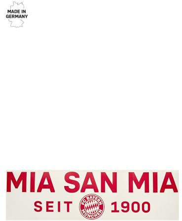 FC Bayern München Heckscheibenaufkleber I Autoaufkleber I Mia san mia I Rot