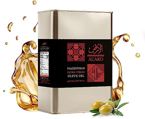 Extra Natives Olivenöl 3L aus Palästina | Kaltgepresstes Hochwertiges Olivenöl aus 100% handgeernteten Oliven | Handernte - Kaltextraktion | Echtes Olivenöl aus Palästina