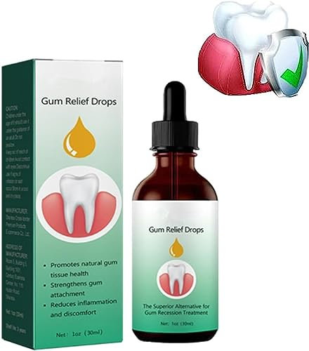 EXQST Dentizen Gum Regrowth Drops Zahnfleischreparatur-Behandlungstropfen Natürliches Mundwasser für die Mundpflege Dentizen Gum Therapy Drops verhindern Zahnfleischbluten