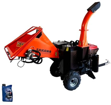 SAKAWA Biotrituradora BS2700 Motor 27CV + Aceite 4 Tiempos