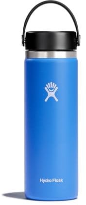HYDRO FLASK - Gourde Isotherme 591 ml (20 oz) - Bouteille Inox à Isolation Sous Vide - Bouchon Antifuite et Revêtement par Poudre - Ouverture Large - Cascade