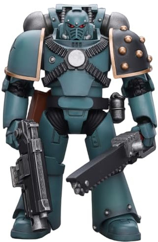 HiPlay JoyToy Warhammer The Horus Heresy Collectible Figure: Sons of Horus MKIV Tactical Squad Legionary with Bolter 1:18 Scale Action Figures JT9602