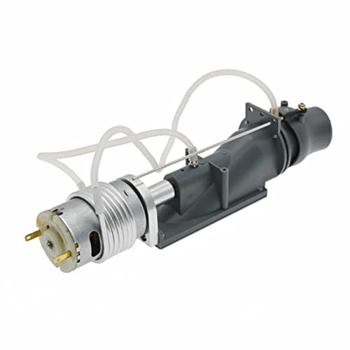 HERCHR 150x43mm/5.9x1.7in RC Boat Thruster, 7.4V RC Boat Jet Pump Pusher Set RC Boat Engine 26mm Thruster with 540 Brush Motor Radiator Tube 6-8kg Hull Propulsion for Refitting Various RC Ships