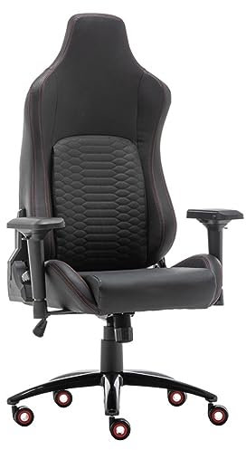 PLJKIHED Schreibtischstühle Kaffee Computerstuhl Spiel Heben Drehbarer Gaming-Stuhl Home Office Liegender Drehstuhl E-Sports Stabilize
