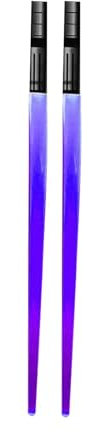 Sharplace Lichtschwert-Essstäbchen, leuchtende Essstäbchen, leichte Leuchtstäbe, leuchtende LED-Essstäbchen für Sportveranstaltungen und Konzerte, violett