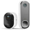 Arlo Ultra 2 4K Ultra HD Outdoor Smart Home Security Camera CCTV System and FREE HD Wireless Video Doorbell 3 Camera House Security Kit, 12 x Zoom, Siren, White, With Free Trial of Arlo Secure Plan
