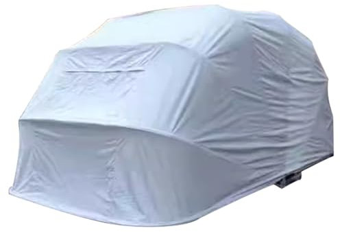 Auvent Voiture, Abri Voiture Mobile Entièrement Automatique, Auvent, Garage Pliable, Abri de Stationnement, Protection Extérieure Contre La Pluie et Le Soleil(Large)