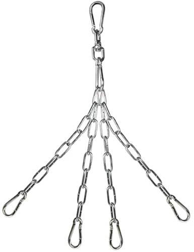 Fbinys Boxsack-Kette – Verbindungshakenkette, unterstützt 69,9 kg Boxsack-Aufhänger, Metallketten mit Haken, 360-Grad-Drehung für Trapez, Turnhallenschaukel