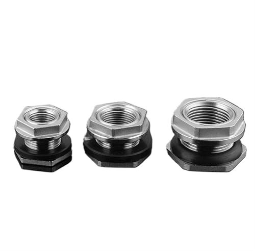 OZXWL 3/4 1 1-1/4 1-1/2 BSP Außengewinde 304 Edelstahl Rohr Einzel Lose Schlüssel Schwenk Überwurfmutter Wassertank Jointer Anschluss(1-1/2)