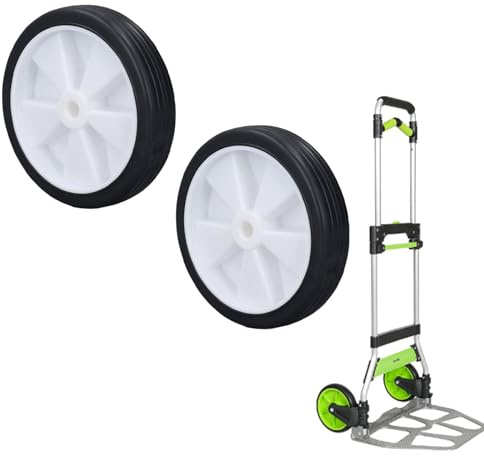 Set di Ruote per Compressore D'aria 6 Pollici, Set di Ruote Girevoli per Compressore D'aria in Gomma Plastica 2 Pezzi Aumenta la mobilità e la stabilità, Realizzato in ABS,