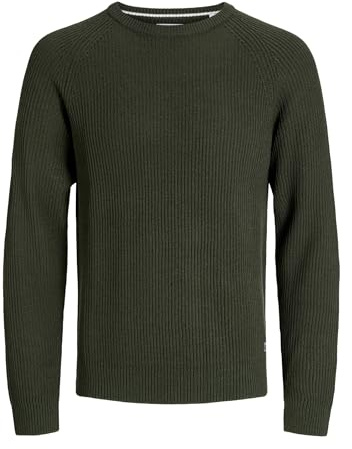 JACK & JONES Herren Jjpannel Knit Crew Neck Aw25 Jjpannel Knit Crew Neck Aw25 (1er Pack)
