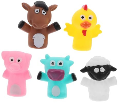 IMIKEYA 5 Stück Fingerpuppe Puppen Klein Plüsch Tragbare Spielfiguren